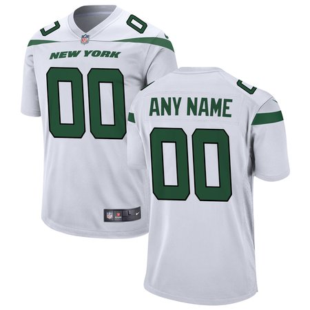 New York Jets Custom Game Jersey White